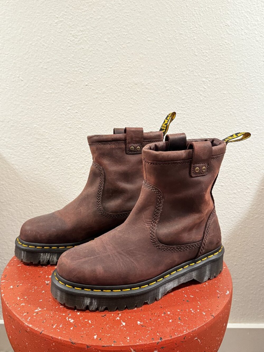 Doc Martin Anistone Lo Leather Biker Boots